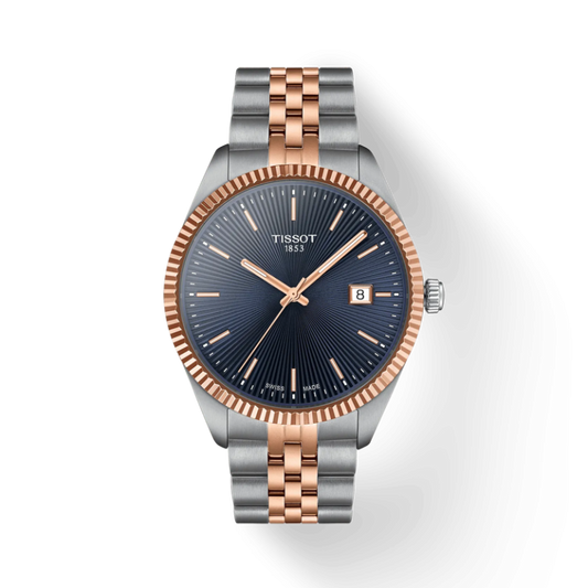 TISSOT Men’s Quartz Swiss Made Two-tone Stainless Steel Blue Dial 40mm Watch T156.410.22.041.00