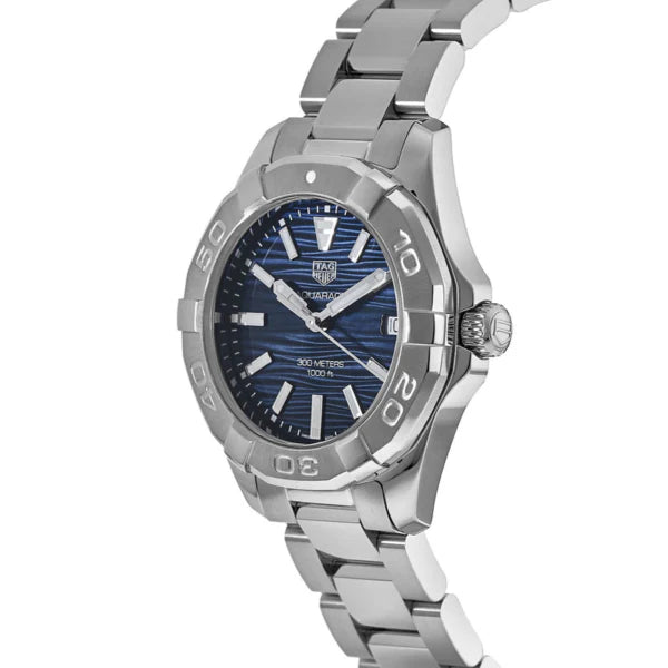 Tag Heuer Aquaracer Women’s Quartz Swiss Made Silver Stainless Steel Blue Dial 35mm | WBD131D.BA0748