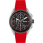 Hugo Boss Men’s Quartz Red Silicone Strap Black Dial 44mm Watch 1513959 - twentyfour