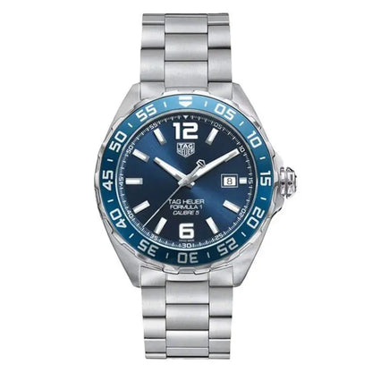 Tag Heuer Formula 1 Men’s Automatic Swiss Made Silver Stainless Steel Blue Dial 43mm Watch WAZ2015.BA0842 - twentyfour