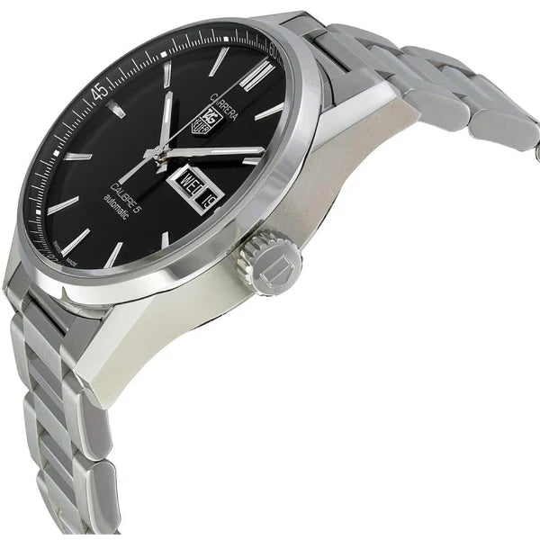 Tag Heuer Carrera Men’s Automatic Swiss Made Silver Stainless Steel Black Dial 41mm | WAR201A.BA0723