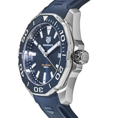 Tag Heuer Aquaracer Men’s Automatic Swiss Made Black Nylon Strap Black Dial 41mm | WAY211B.FC6363