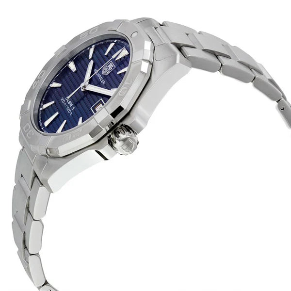 Tag Heuer Aquaracer Men’s Automatic Swiss Made Silver Stainless Steel Blue Dial 43mm WAY2012.BA0927 - twentyfour
