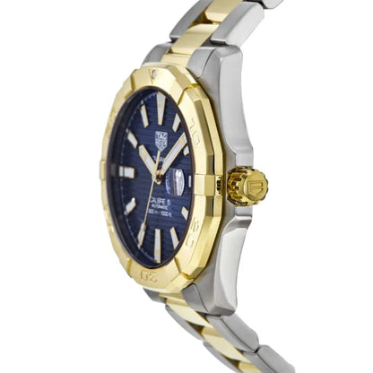 Tag Heuer Aquaracer Men’s Automatic Swiss Made Two-tone Stainless Steel Blue Dial 41mm Watch WBD2120.BB0930 - twentyfour