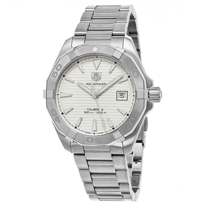 Tag Heuer Aquaracer Men’s Automatic Swiss Made Silver Stainless Steel Grey Dial 41mm | WAY2111.BA0928