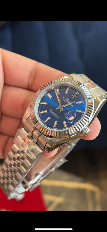 Datejust | Silver Chain | Blue Dial