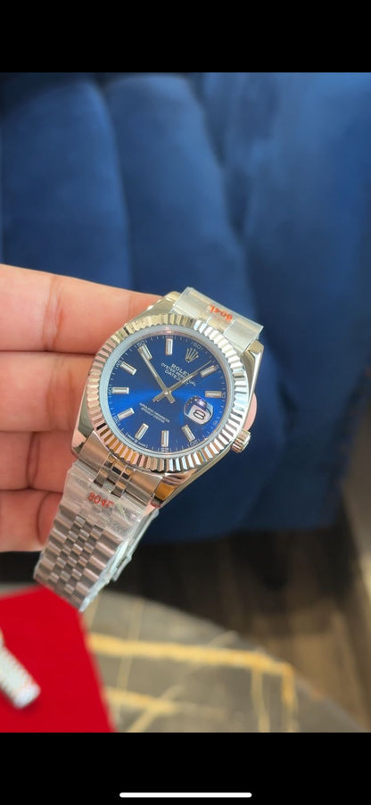 Datejust | Silver Chain | Blue Dial