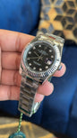 Datejust Silver Oyester Black