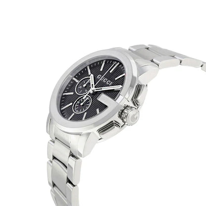 Gucci Men’s | Quartz Stainless Steel Silver Dial 44mm YA101204