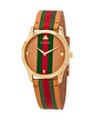 Gucci Unisex Swiss Made Quartz Leather Strap Multi Dial 38mm Watch YA1264077