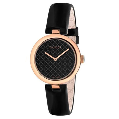 Gucci Women’s | Quartz Black Leather Strap Black Dial 38mm YA141401