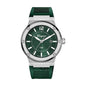 Ferragamo Men’s Swiss Made Quartz Green Silicone Strap Green Dial 44mm Watch SFHY02722
