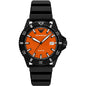 Emporio Armani Watch For Men Orange dial Rubber belt with Black AR 11684