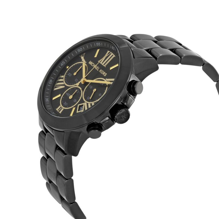 Michael Kors Unisex Quartz Black Stainless Steel Black Dial 42mm Watch MK6302