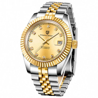 Pagani Design PD-1645 | Datejust Gold Two tone Diamond