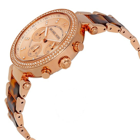 Michael Kors Women’s Quartz Stainless Steel Rose Gold Dial 39mm Watch MK5538