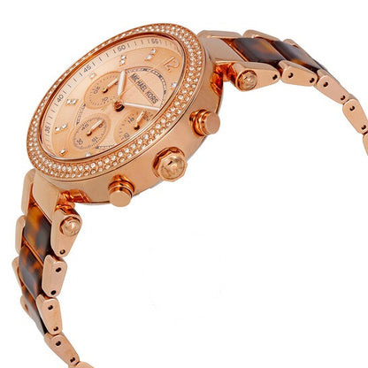 Michael Kors Women’s Quartz Stainless Steel Rose Gold Dial 39mm Watch MK5538