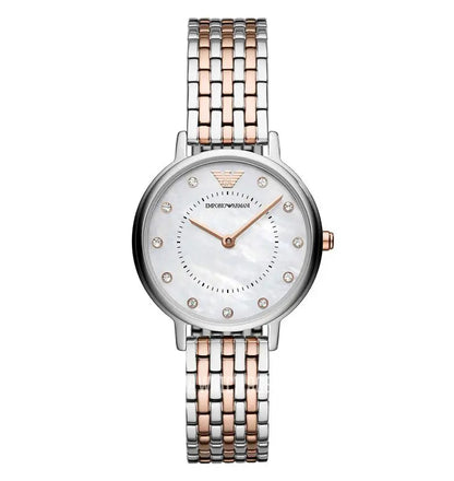 Emporio Armani Women’s Quartz Stainless Steel Mother of Pearl Dial 28mm AR11094 - twentyfour