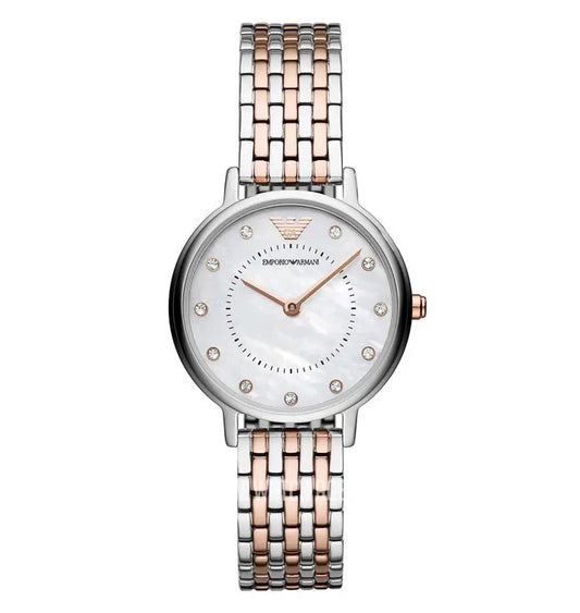 Emporio Armani Women’s Quartz Stainless Steel Mother of Pearl Dial 28mm  AR11094