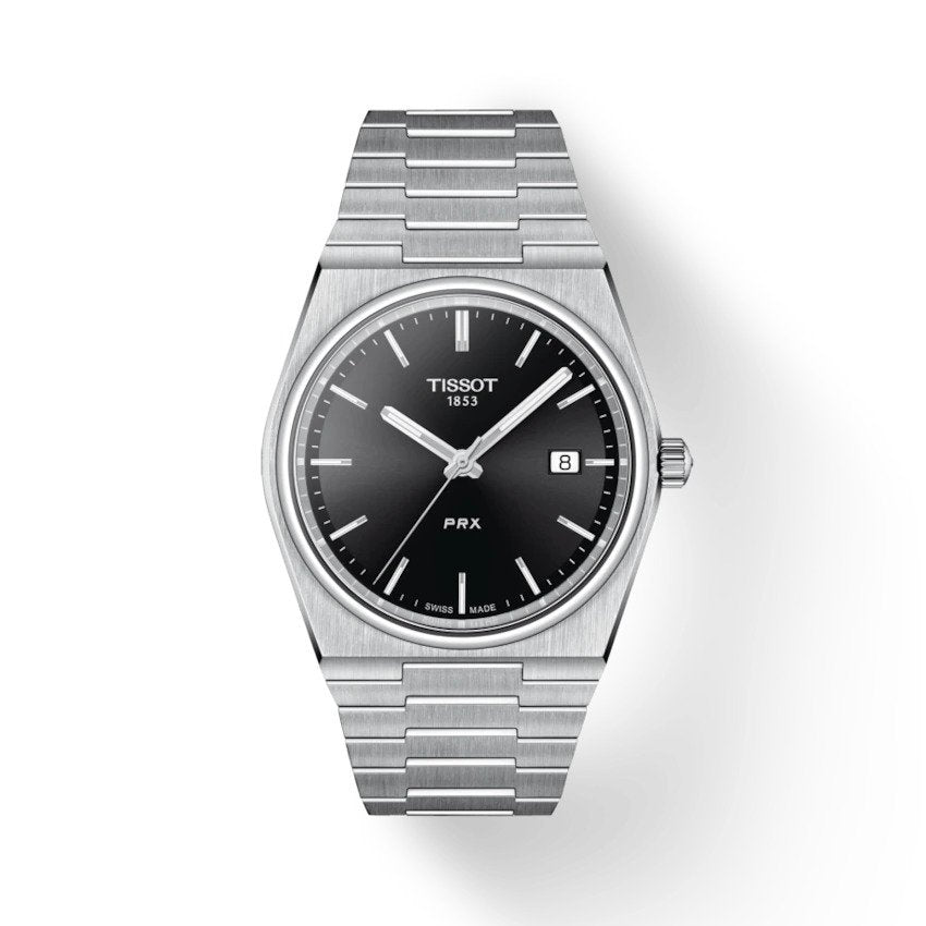 TISSOT Men’s Quartz Swiss Made Stainless Steel Black Dial 40mm Watch T137.410.11.051.00