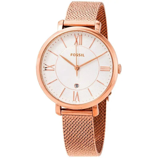 Fossil Women’s Quartz Stainless Steel Silver Dial 36mm ES4352