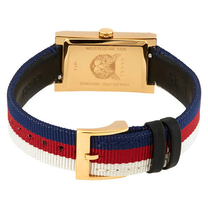 Gucci Women’s | Quartz Multi Color Leather Strap Multi Color Dial 21mm  YA147405