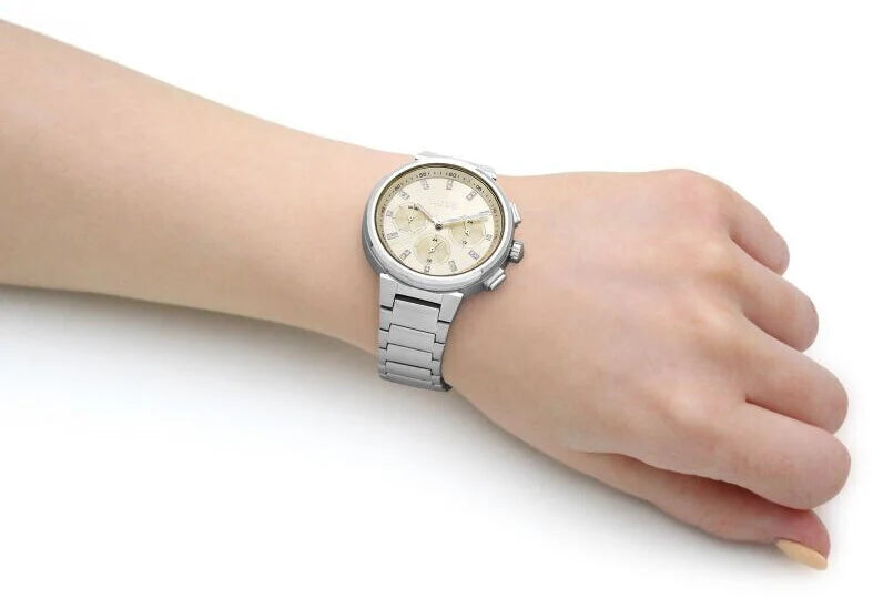 Hugo Boss Women’s Quartz Silver Stainless Steel Champagne Dial 38mm 1502676