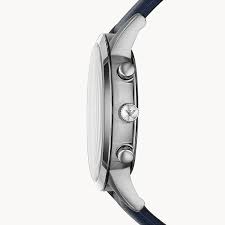 Emporio Armani | Men’s Quartz Chronograph Leather strap Blue Dial 43mm AR 11216