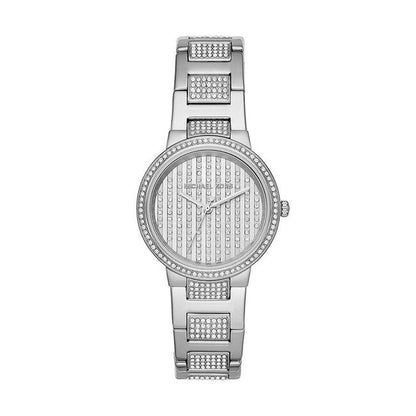 Michael Kors Women’s Quartz Stainless Steel Silver Dial 33mm Watch MK3984