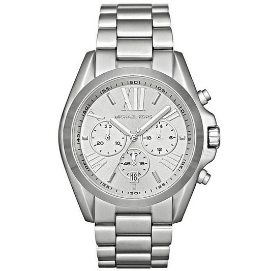 Michael Kors Men’s | Chronograph Quartz Stainless Steel Silver | Dial 42mm Watch MK 5535 - twentyfour