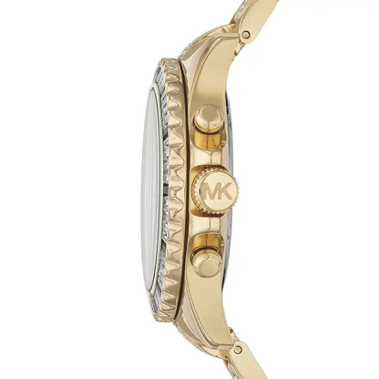 Michael Kors Women’s MK5828 |  Gold Stainless Steel Black Dial 42mm