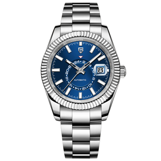 Pagani Design Silver Stainless Steel Blue Dial Automatic PD-1888-S