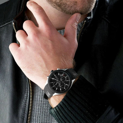 Hugo Boss Men’s Quartz Kai Green Silicone Strap Kai Green Dial 44mm Watch 1514060 - twentyfour