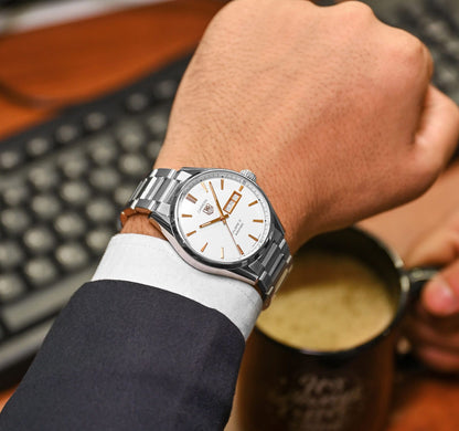 Tag Heuer Carrera Men’s Automatic Swiss Made Silver Stainless Steel Grey Dial 41mm | WAR201D.BA0723