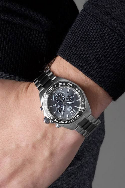 Tag Heuer Men’s Quartz Swiss Made Two-tone Stainless Steel Grey Dial 43mm Watch CAZ1011.BA0843 - twentyfour