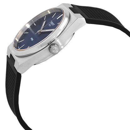 TISSOT PRX Men’s Quartz Swiss Made Black Silicone Strap Blue Dial 40mm Watch T137.410.17.041.00